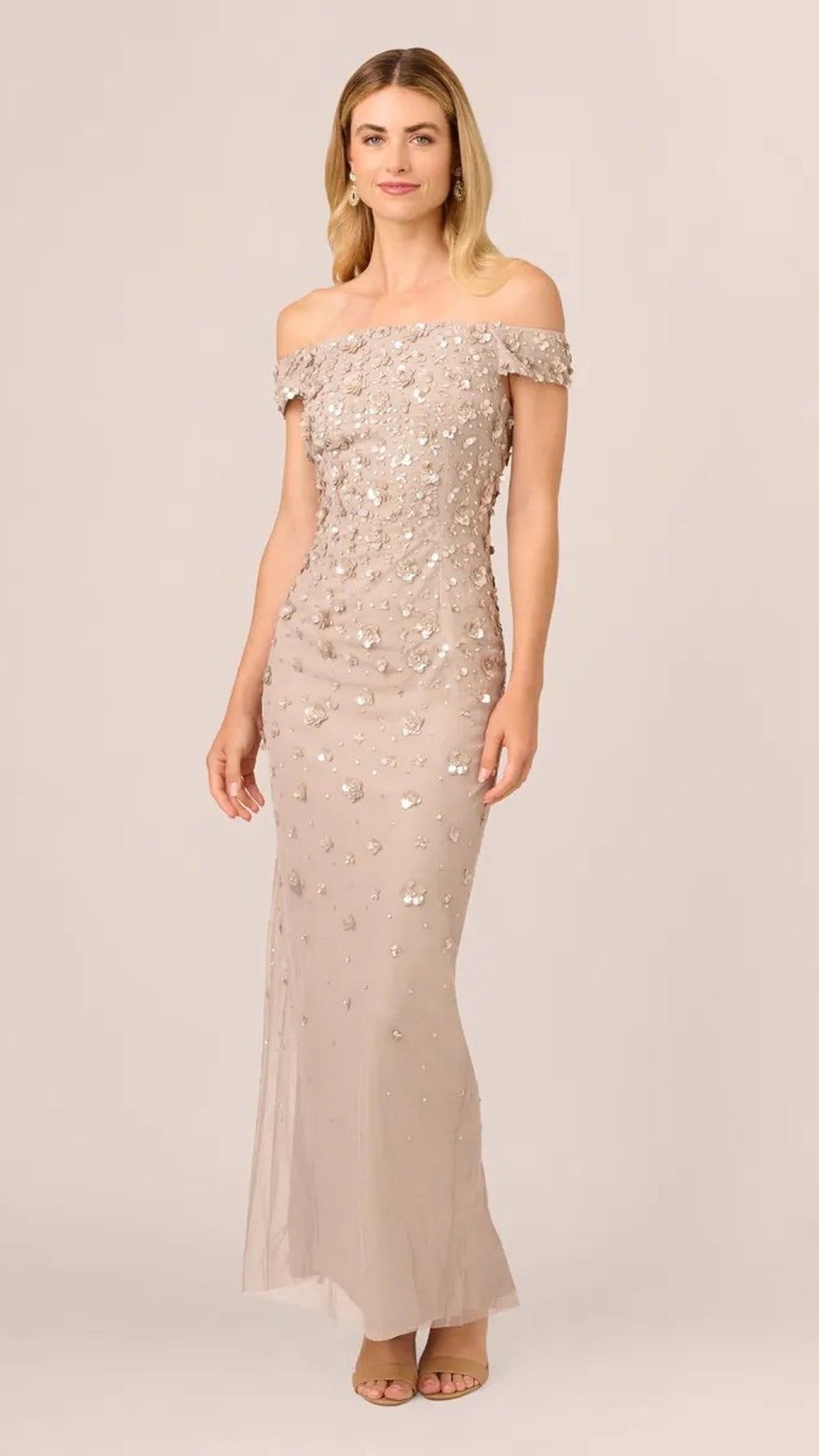 Adrianna Papell AP1E207584 Marble, verified full-length front view