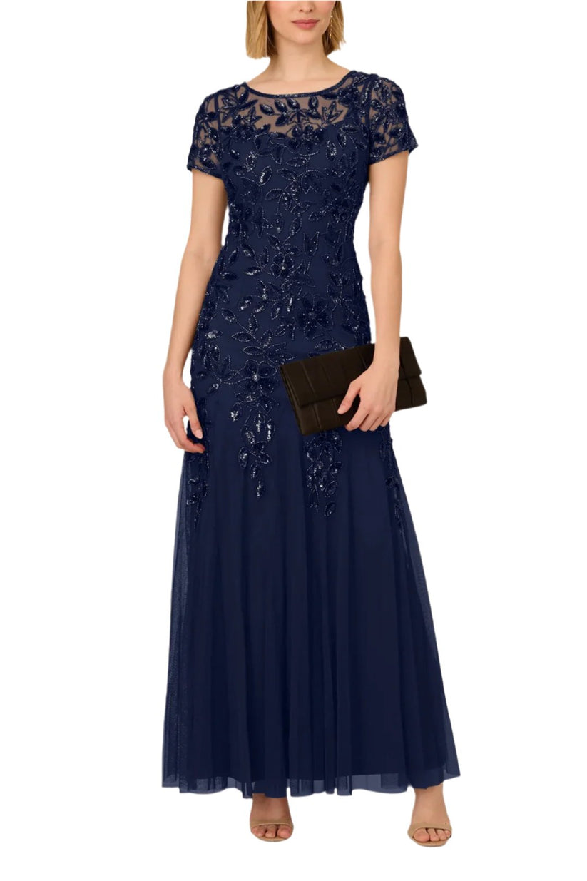 Formal Dresses Long Beaded Formal Dress LIGHT NAVY