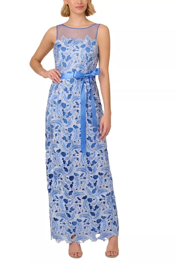 Adrianna Papell AP1E211224 Long Formal Lace Evening Dress