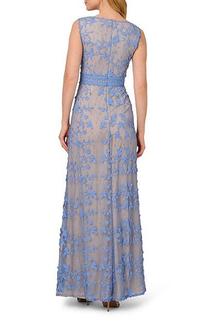 Adrianna Papell AP1E211880 Long Formal Floral Lace Evening Dress