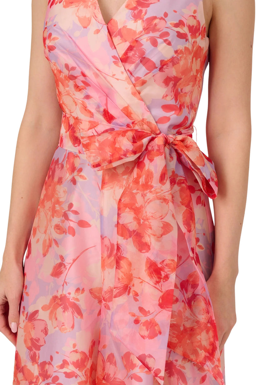 Adrianna Papell AP1E211981 Long Floral Formal Wide Leg Jumpsuit