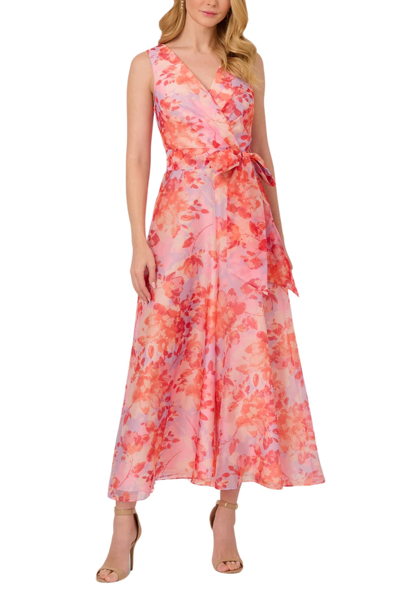 Adrianna Papell AP1E211981 Long Floral Formal Wide Leg Jumpsuit