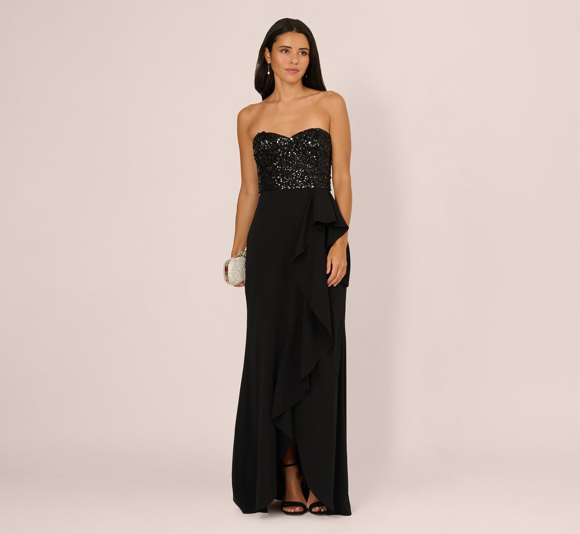 Adrianna Papell AP1E212614 Prom Long Sequin Formal Dress
