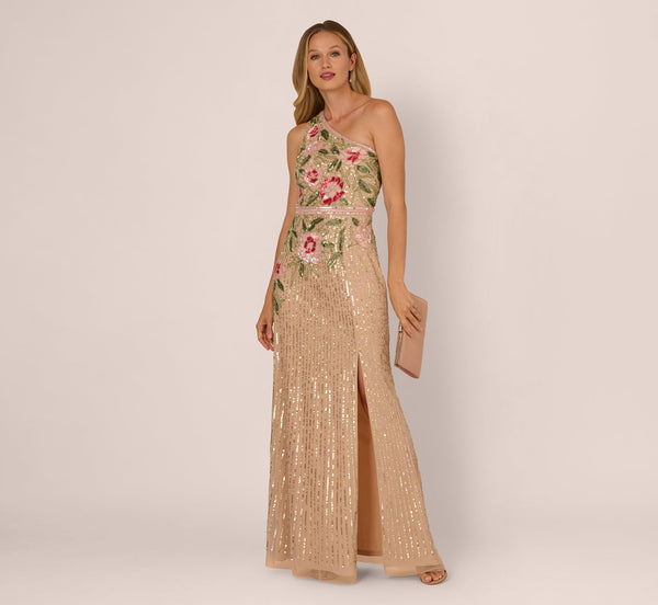 Adrianna Papell AP1E212672 Sequin Long Formal Dress