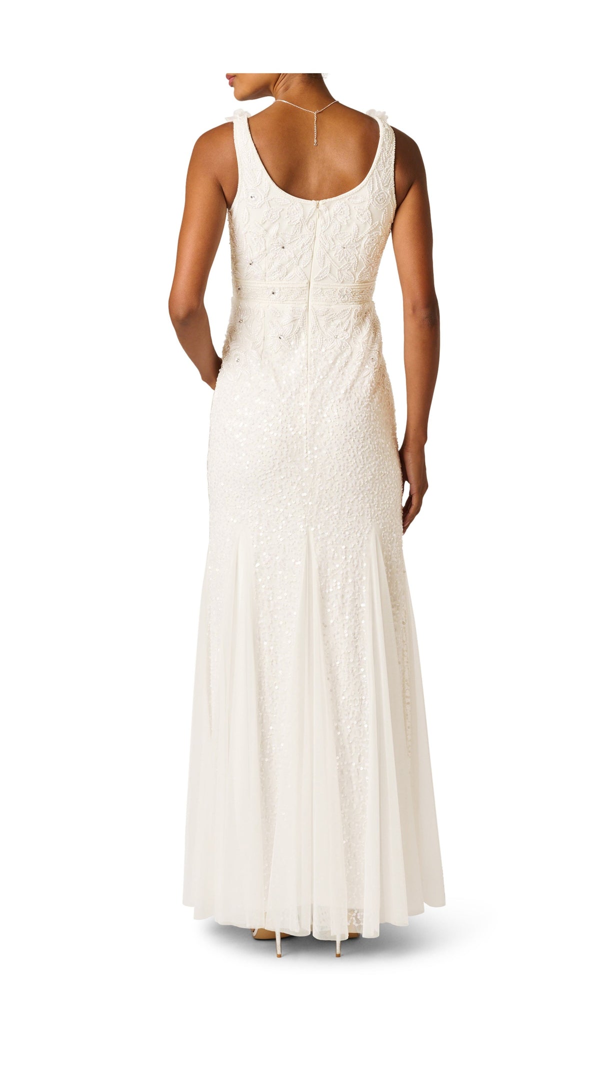 Adrianna Papell Beaded Godet Mermaid Gown 212746