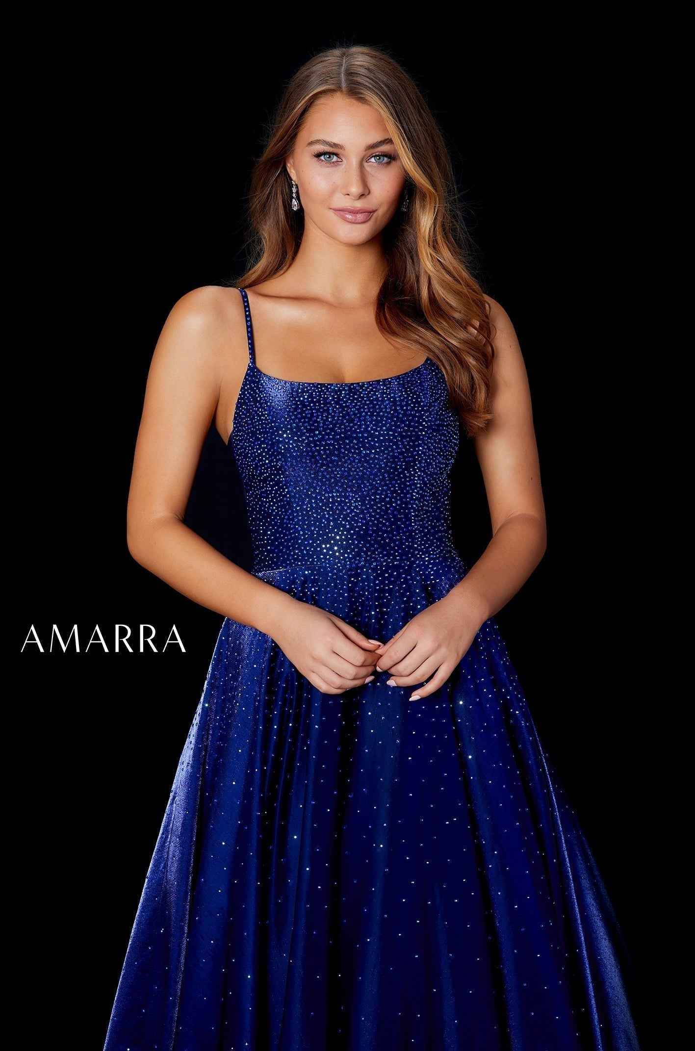 Amarra 87278 Long Ball Gown Formal Porcket Prom Dress