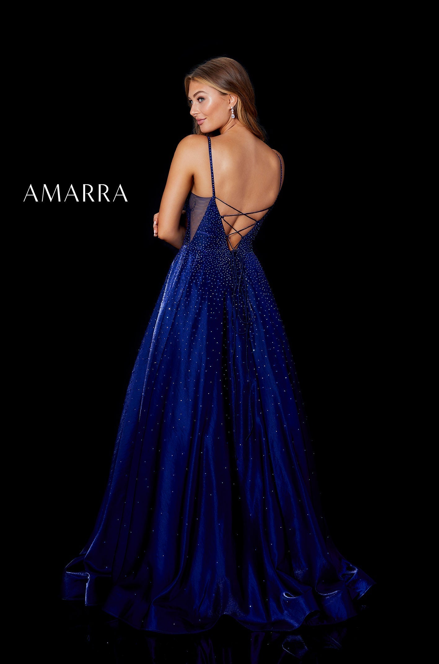 Amarra 87278 Long Ball Gown Formal Porcket Prom Dress