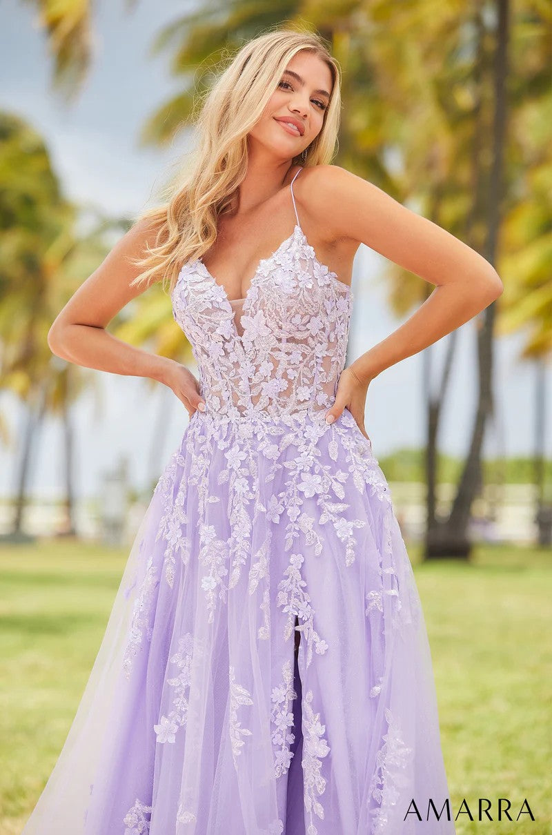 Prom Dresses Long Formal A Line Glitter Prom dress Lilac