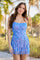 Cocktail Dresses Beaded Sequin Short Cocktail Dress Periwinkle