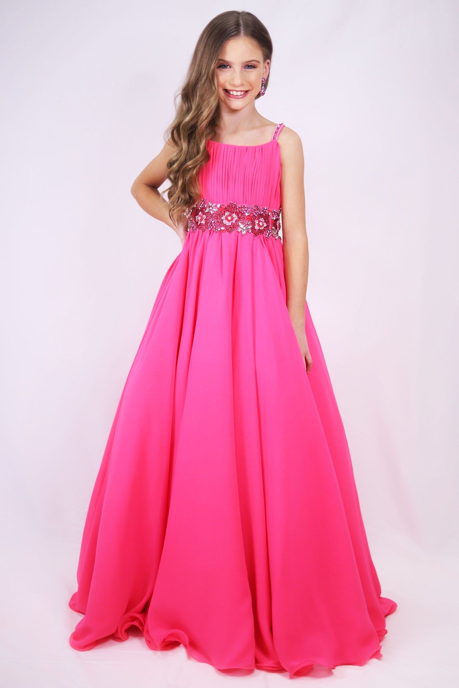 Square Floor-Length Chiffon Special Occasion A-Line Ava Presley 27721