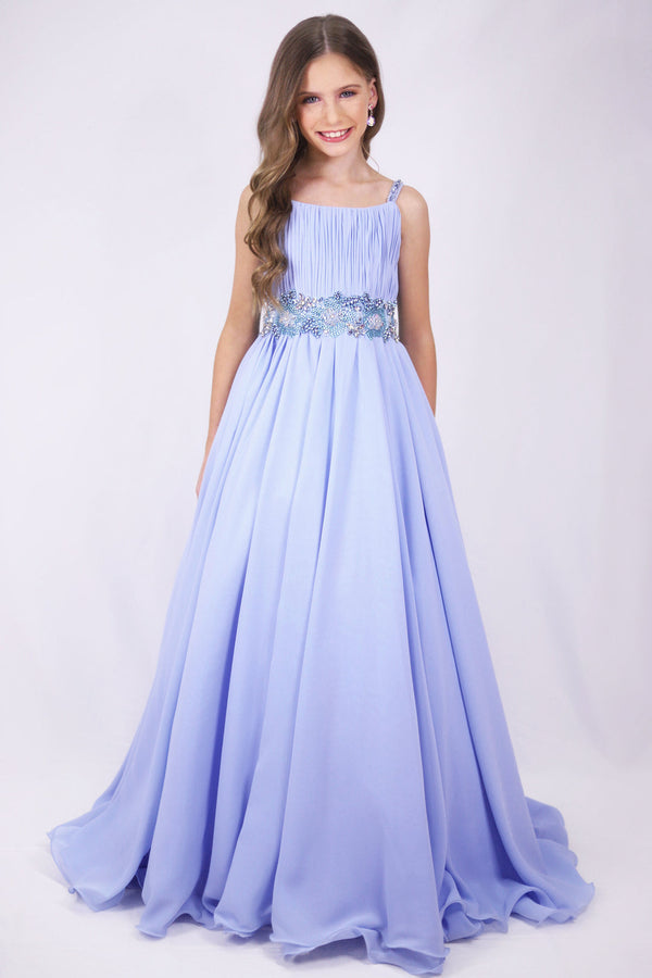 Square Floor-Length Chiffon Special Occasion A-Line Ava Presley 27721