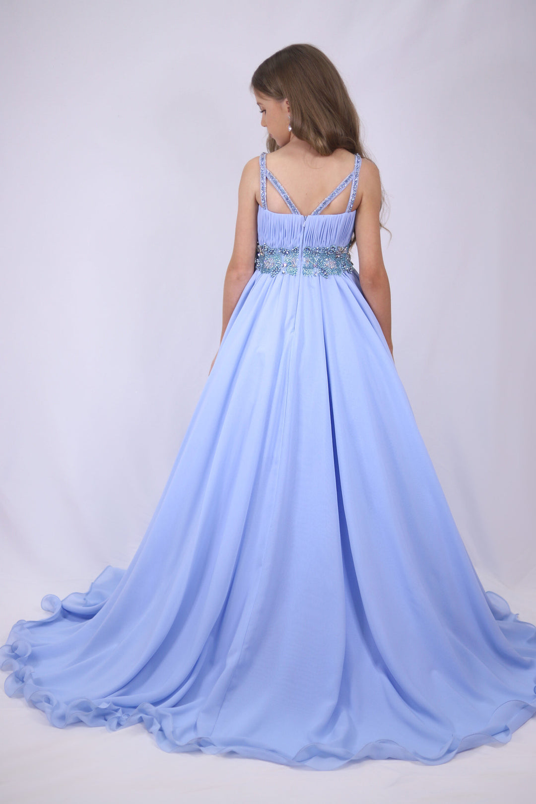 Square Floor-Length Chiffon Special Occasion A-Line Ava Presley 27721