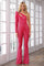 Jumpsuit Long Sequin Formal Jumpsuit Hot Pink