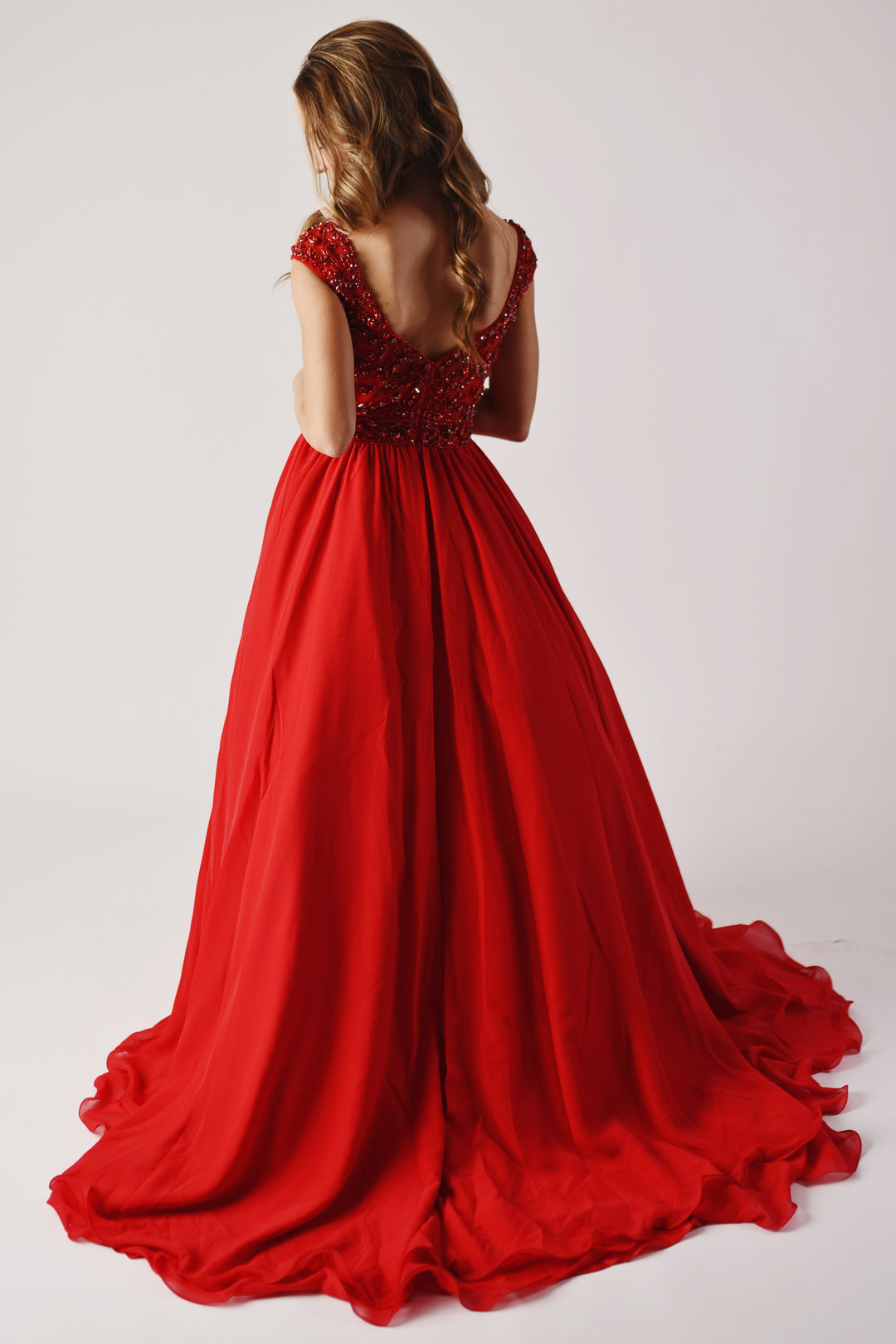Illusion Floor-Length Chiffon Special Occasion Ball Gown Ava Presley 27722