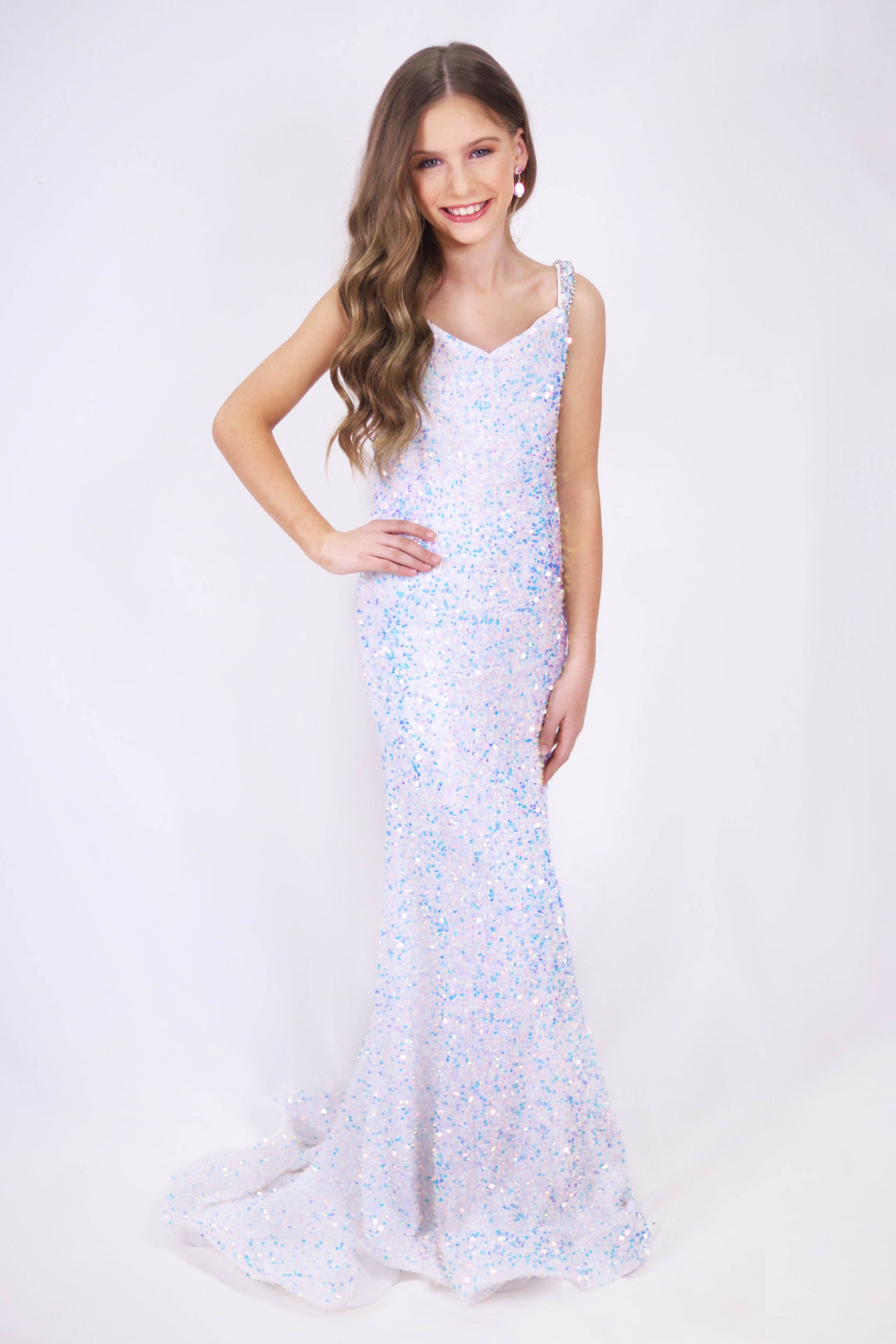 Sweetheart Floor-Length Sequin Formal Sheath Ava Presley 27734