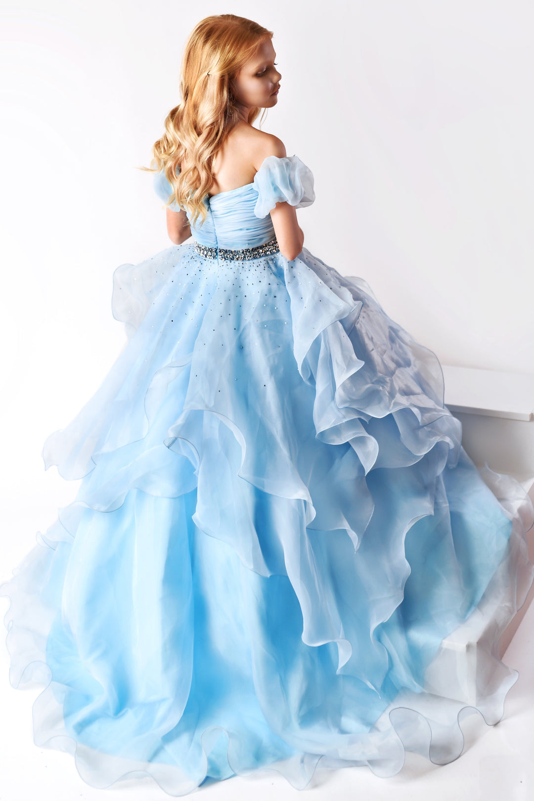 Square Floor-Length Organza Special Occasion Ball Gown Ava Presley 38025