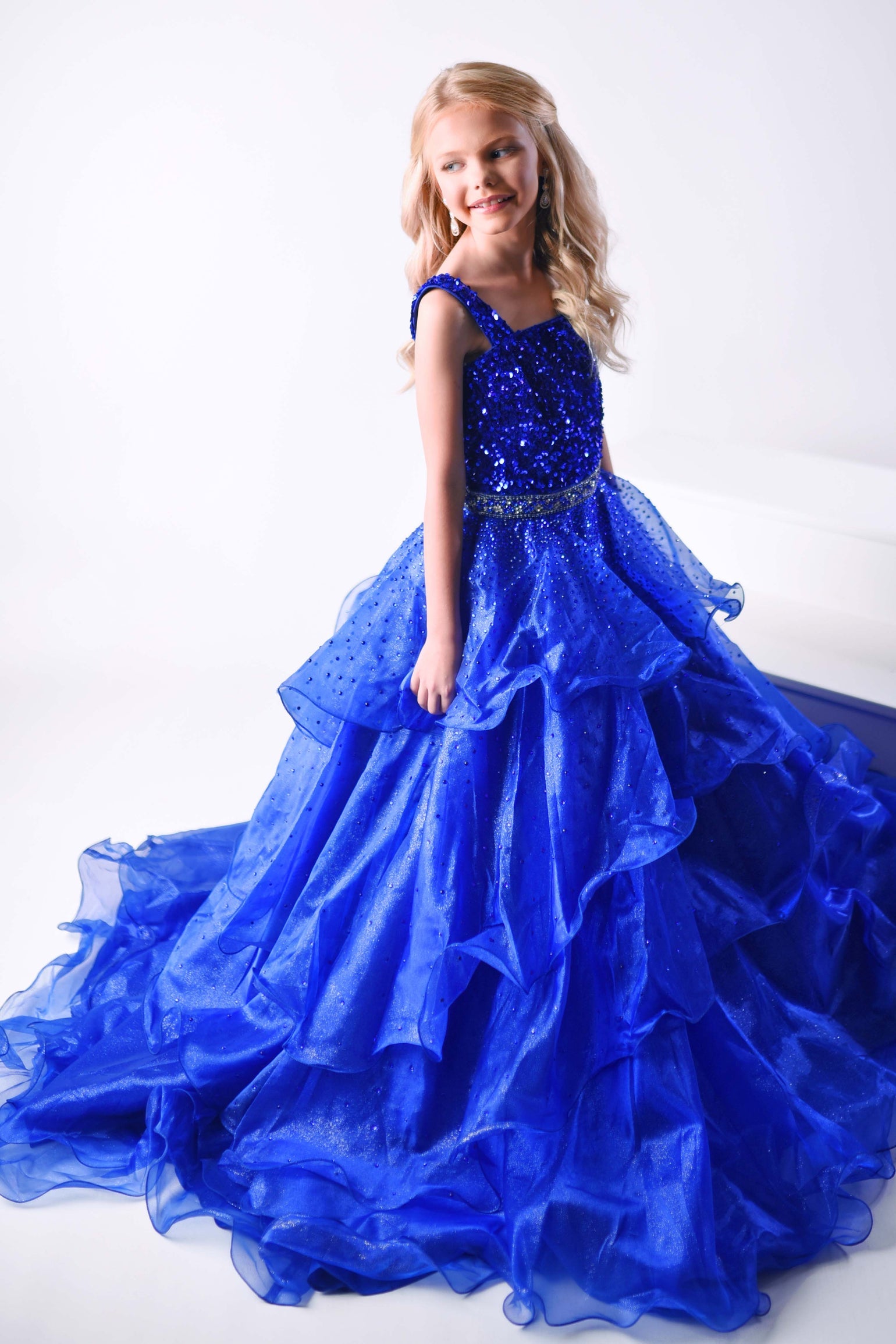 Square Floor-Length Tulle Prom Ball Gown Ava Presley 38033