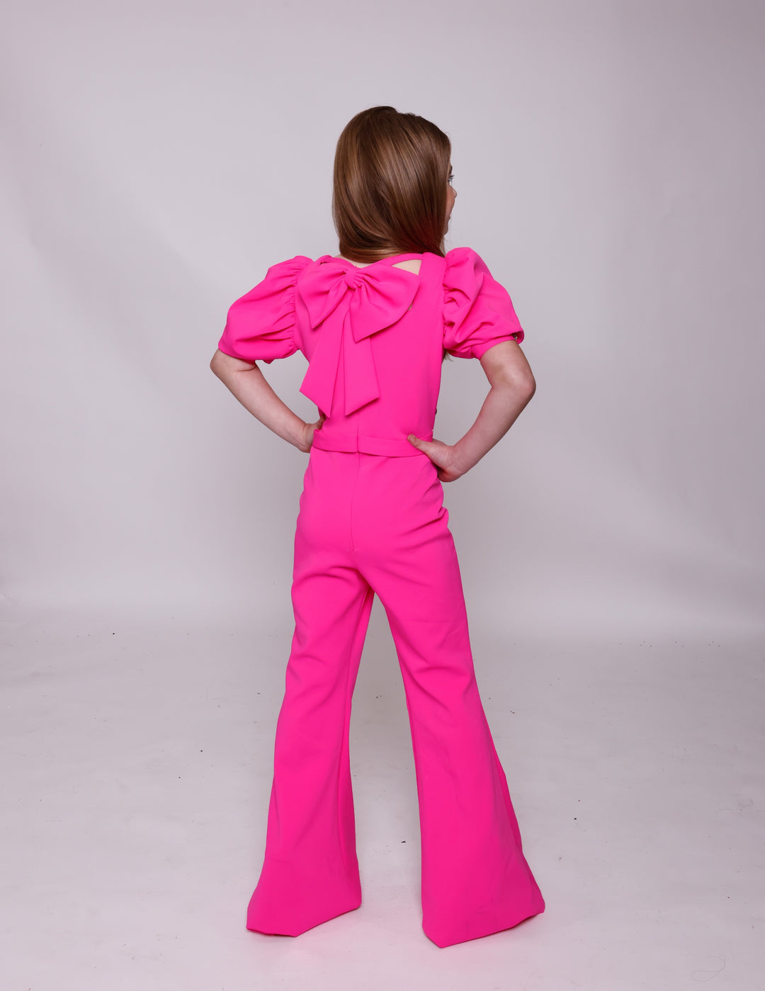 Square Floor-Length Crepe Jumpsuit Ava Presley 28822