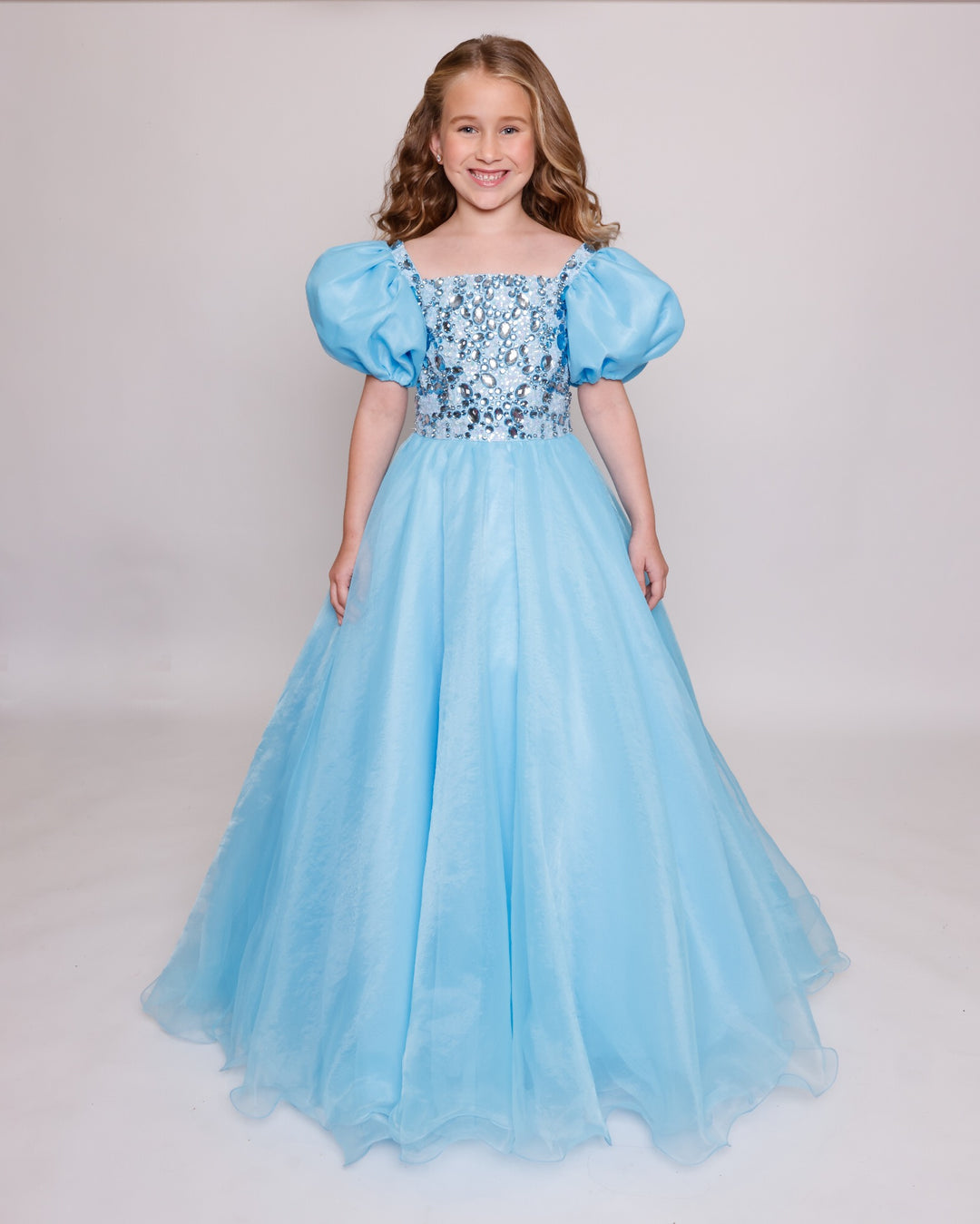 Square Floor-Length Tulle Special Occasion Ball Gown Ava Presley 39885