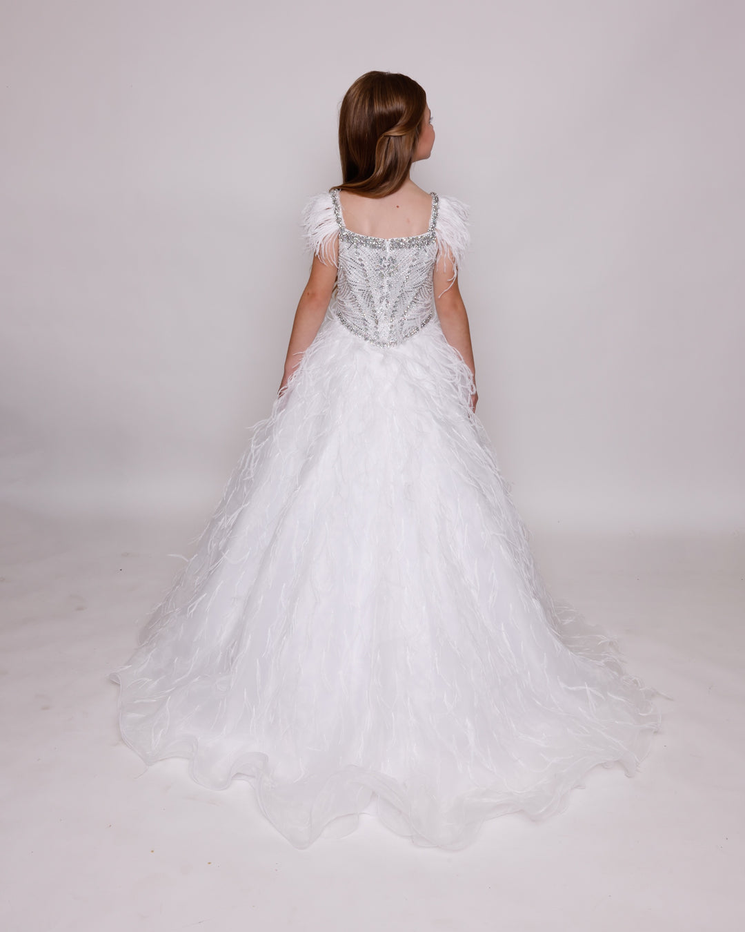 Square Floor-Length Tulle Special Occasion Ball Gown Ava Presley 39889