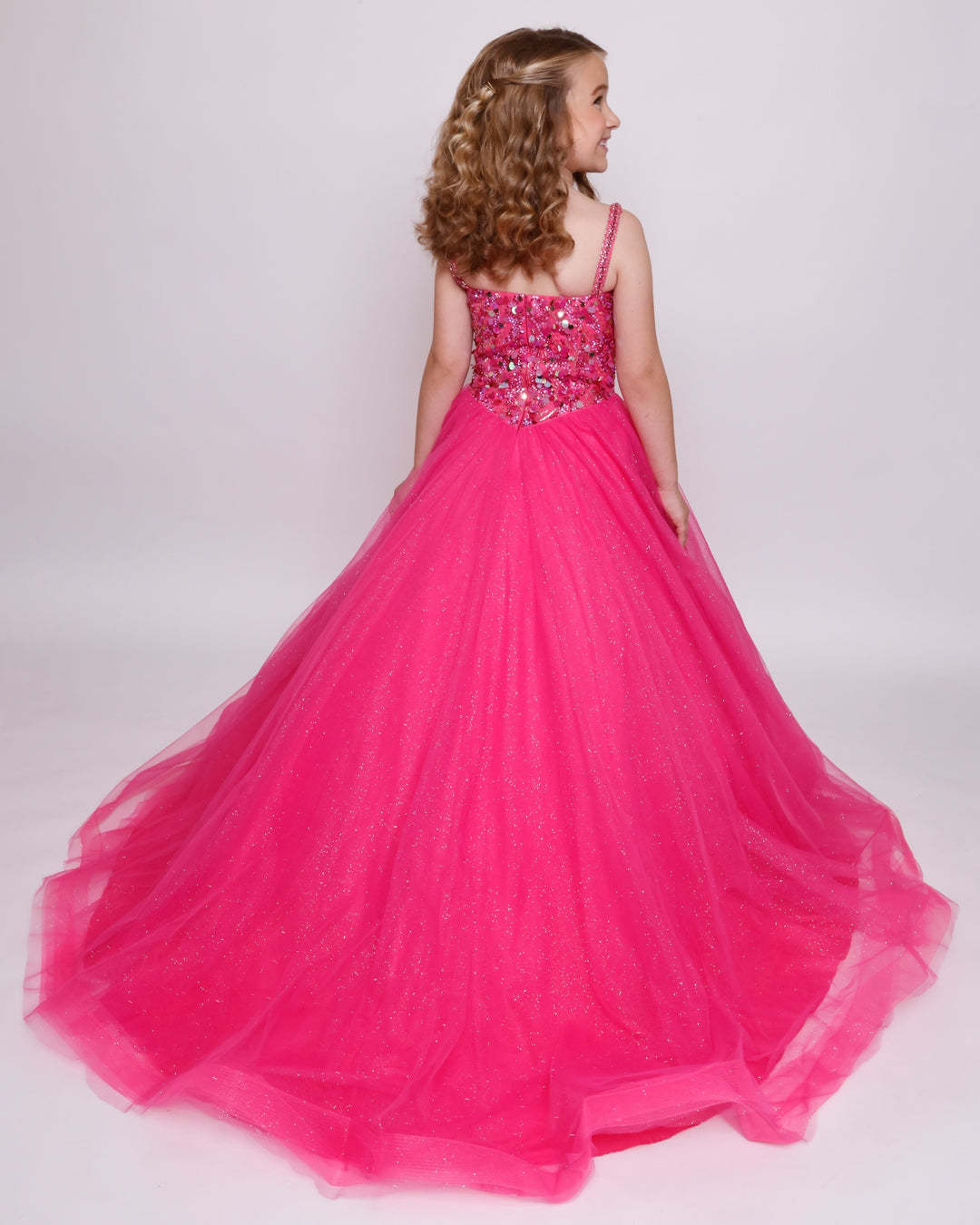 Scoop Floor-Length Tulle Special Occasion Ball Gown Ava Presley 39896