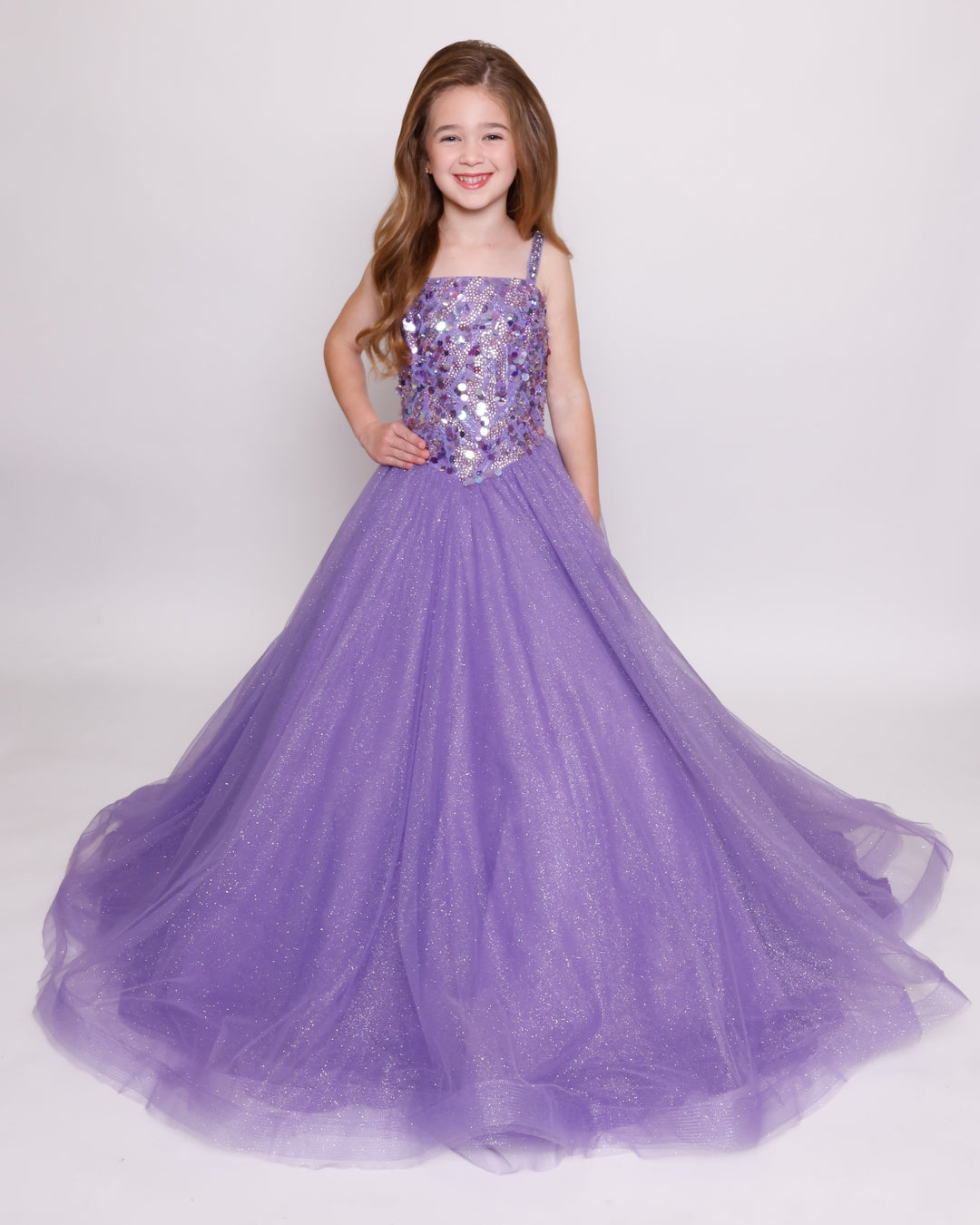 Scoop Floor-Length Tulle Special Occasion Ball Gown Ava Presley 39896