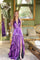 Prom Dresses Formal Long Metallic A Line Prom Dress Violet