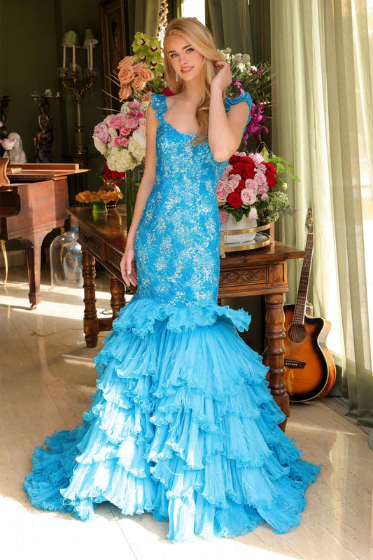 Prom Dresses Prom Mermaid Long Formal Sequin Dress Turquoise