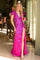 Prom Dresses Long Fitted Formal Beaded Sequin Prom Dress Fuchsia