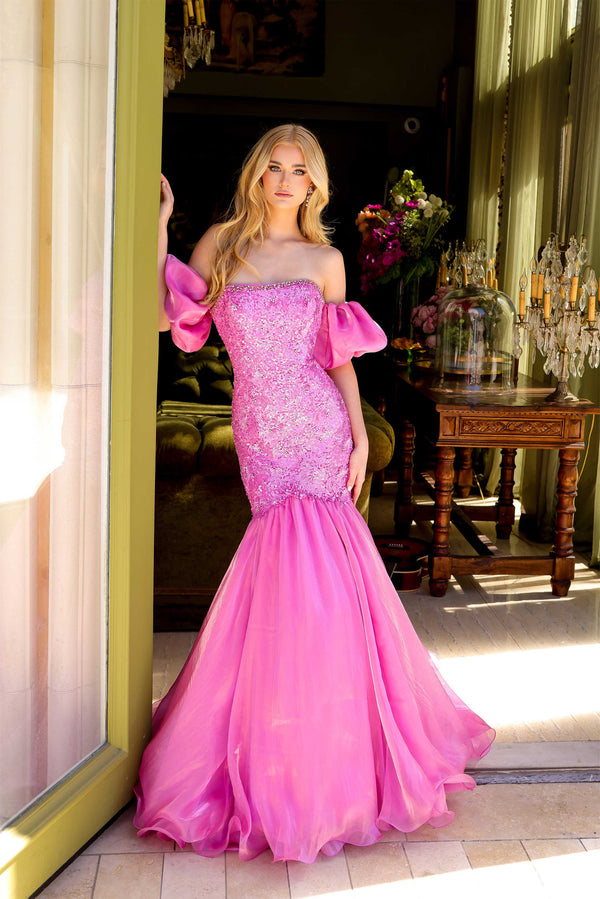 Ava Presley 39570 Metallic Long Formal Mermaid Prom Dress