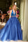 Prom Dresses Prom A Line Long Formal Beaded Dress Peacock