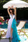 Prom Dresses  White/Aqua