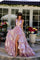 Prom Dresses Formal Long Metallic A Line Prom Dress Ice Pink