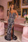 Prom Dresses Slit Long Formal Fitted Sequin Prom Dress Black