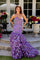 Prom Dresses Long Formal Ruffle Prom Mermaid Dress Lilac
