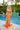 Prom Dresses A Line Long Prom Formal Sequin Dress Orange