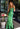 Prom Dresses Formal Long Slit Prom Metallic Dress Green