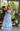 Prom Dresses Prom Long Fitted Formal Ruffle Dress White/Blue