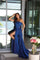 Prom Dresses Prom Pleated Long  Formal Slit Dress Royal