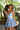Homecoming Dresses Short Homecoming Printed Ruffle Cocktail Dress White/Blue