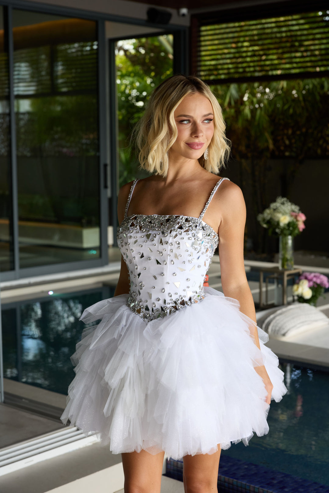 Sweetheart Mini Tulle Cocktail Fit & Flare Ava Presley AV29180