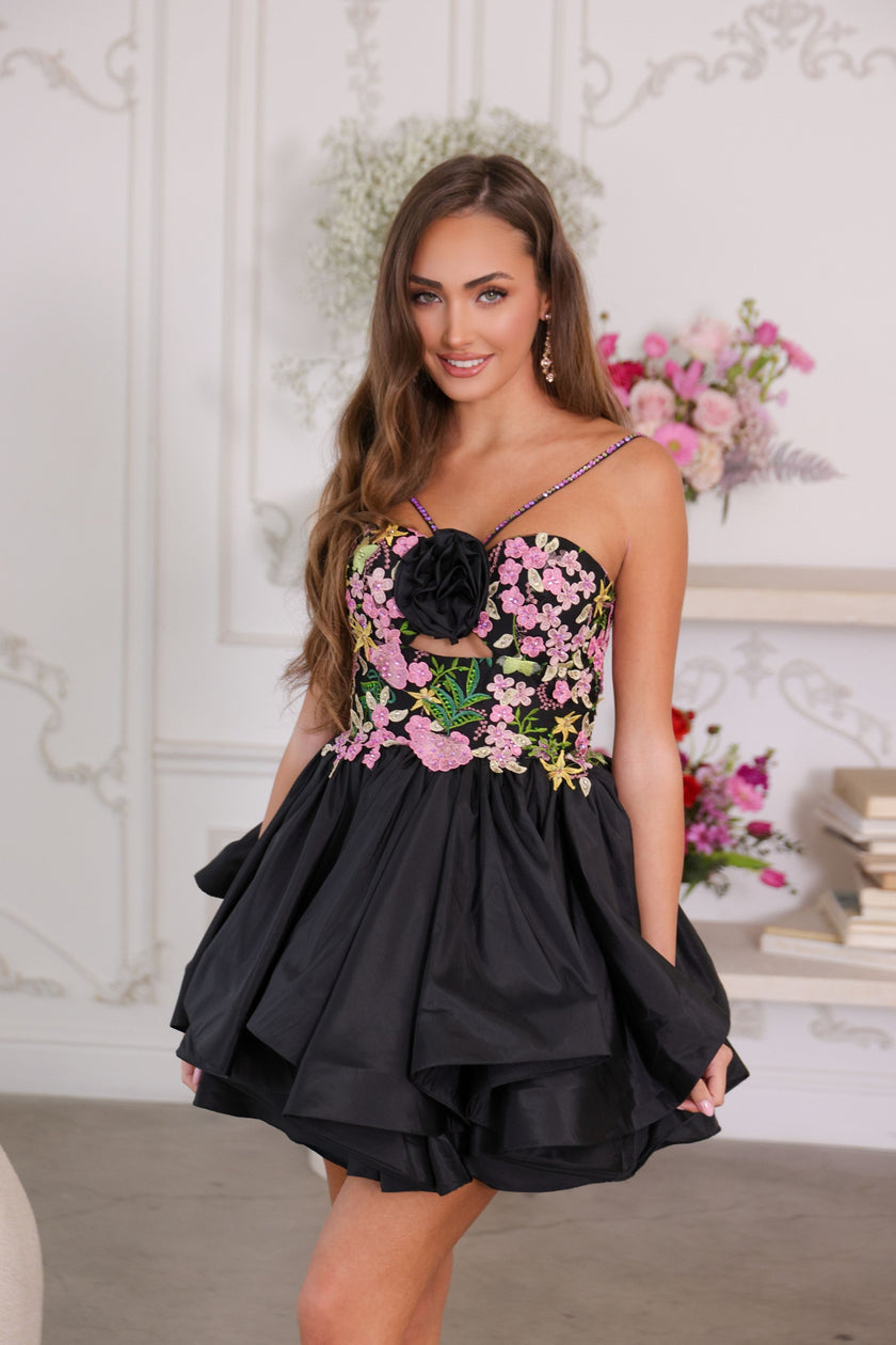 Ava Presley 26348 Homecoming Floral Short Cocktail Dress