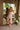 Cocktail Dresses Short Fitted Cocktail Printed Dress White/Pink
