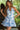 Homecoming Dresses Short Cocktail Floral Ruffle Mini Dress White/Blue