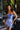 Cocktail Dresses Short Print Cocktail Mini Dress White/Blue
