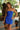 Cocktail Dresses Mini Short Fitted Cocktail Dress Cobalt