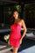 Cocktail Dresses Mini Short Fitted Cocktail Dress Watermelon