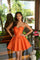 Cocktail Dresses Short Cocktail A Line Dress Orange