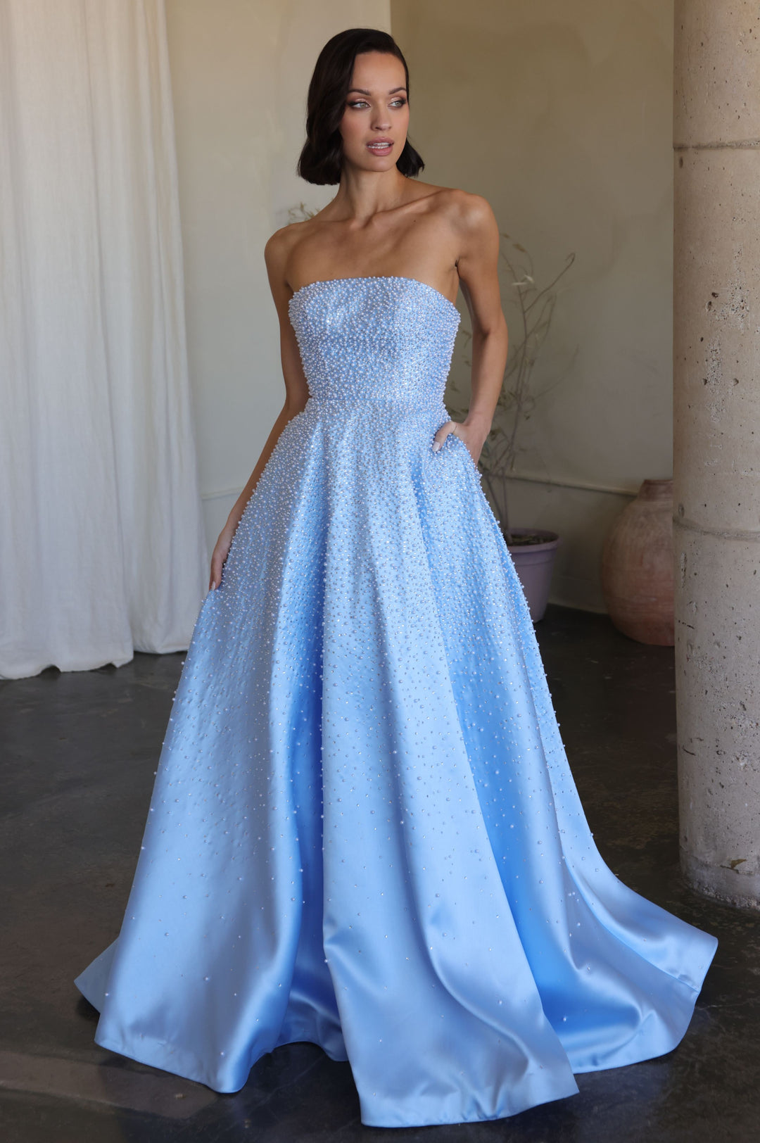 Prom Dresses Long Formal A Line Evening Prom Dress Ava Presley 42500 Powder Blue