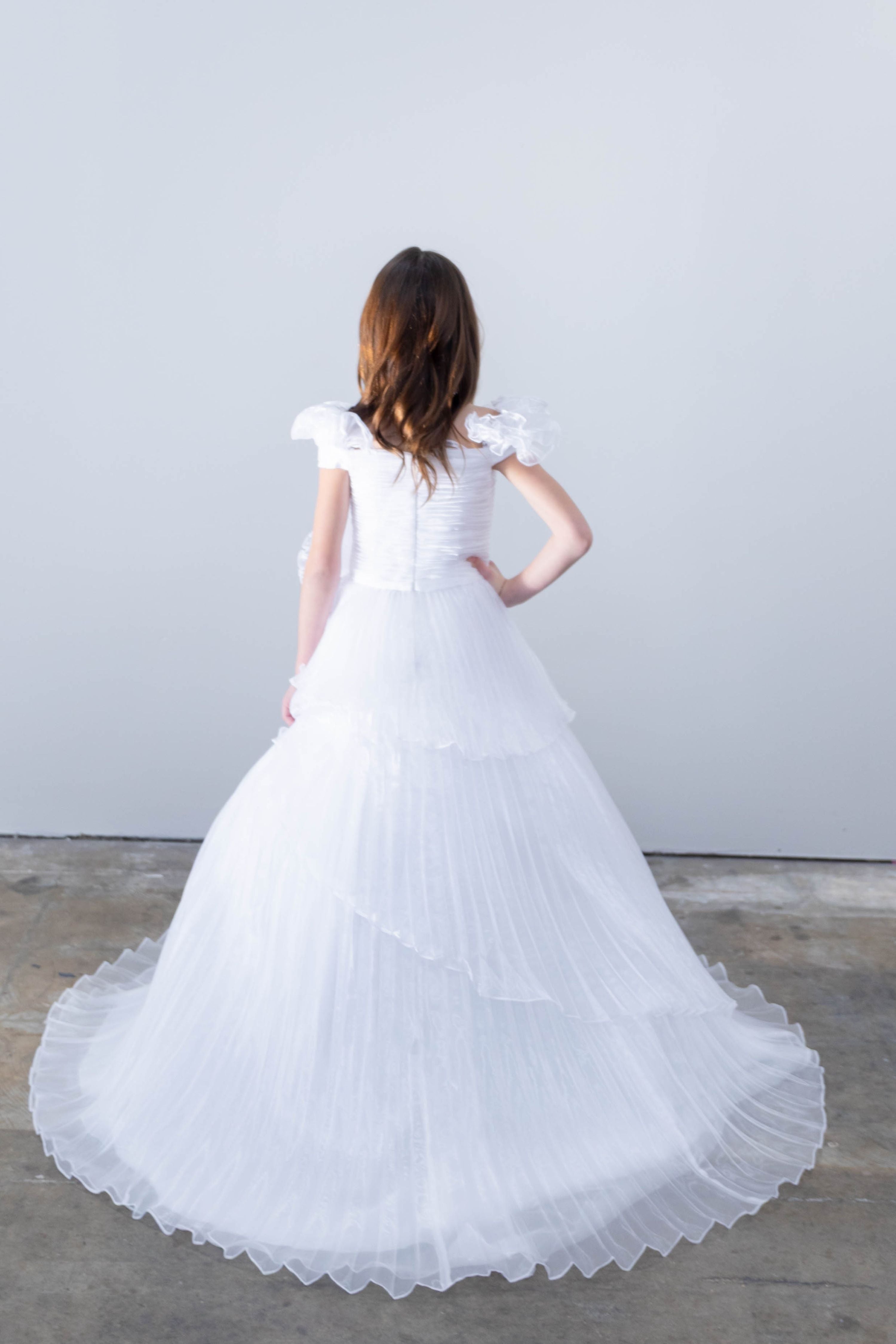 Off-the-Shoulder Floor-Length Tulle Ball Gown Ava Presley 26815